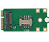 Car-PC NGFF (M.2) WWAN/LTE/3G/4G/5G to Mini-PCIe module (internal, with SIM-slot)